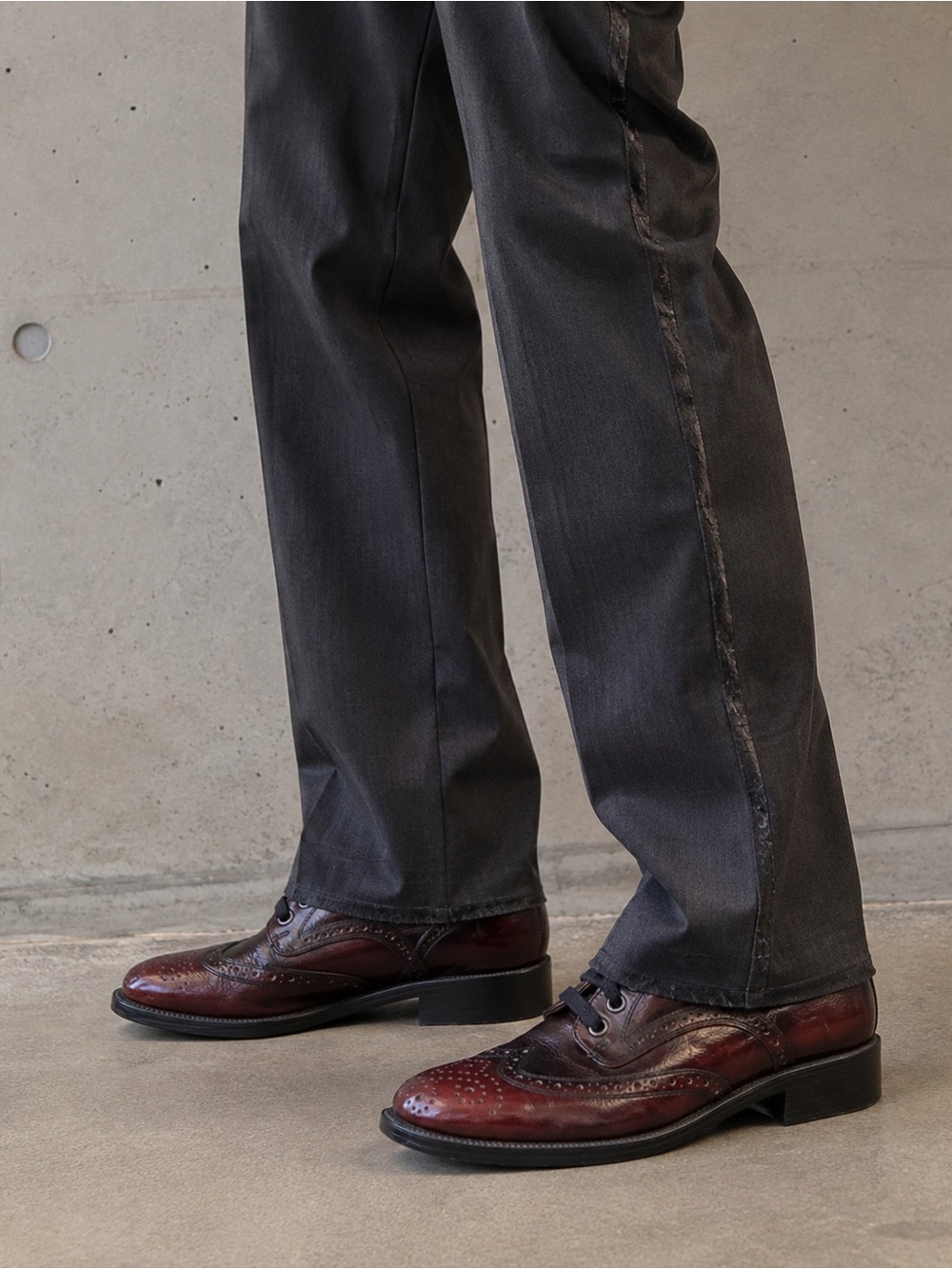 90s  Leather Wingtip Derby Shoes